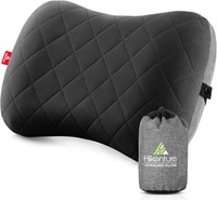 Aufblasbares Campingkissen Ergonomisch Nackenkissen Schwarz Reise Outdoor
