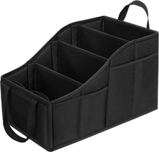 Car Seat Organizer Backseat Car Organizer with 4 Compartments, 4 Cup Holders and