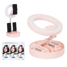 Telescopic Mobile Phone Live Broadcast Fill Light Bracket with Cellphone Holder