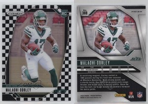 2024 Panini Prizm Rookies Black & White Checker Malachi Corley #369 Rookie RC