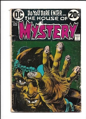 HOUSE OF MYSTERY #214  FAIR/GOOD 1.7 DC 1973 A READERS COPY RAW