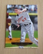 2011 Topps Marquee Zach Britton rookie card RC #60 GOLD parallel 77/99. rookie card picture