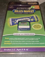 New Leap Frog Turbo Twist Brain Quest Cartridge Grades 1 -2 Age 6  Parent Guide