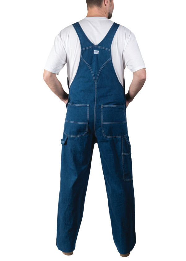 Liberty Men’s Stonewashed Denim Bib Overalls – Durable Workwear Carpenter Style