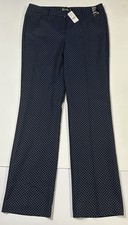 New York  Company 7th Avenue Polka Dot Bootcut Pants Size 12 Average NEW w/Tag