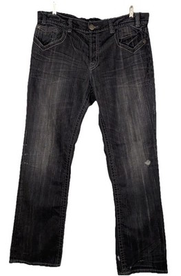 MEK DNM Jeans ST. Petersburg Men's 38x34 Straight Thick Stitching New NWOT Flap