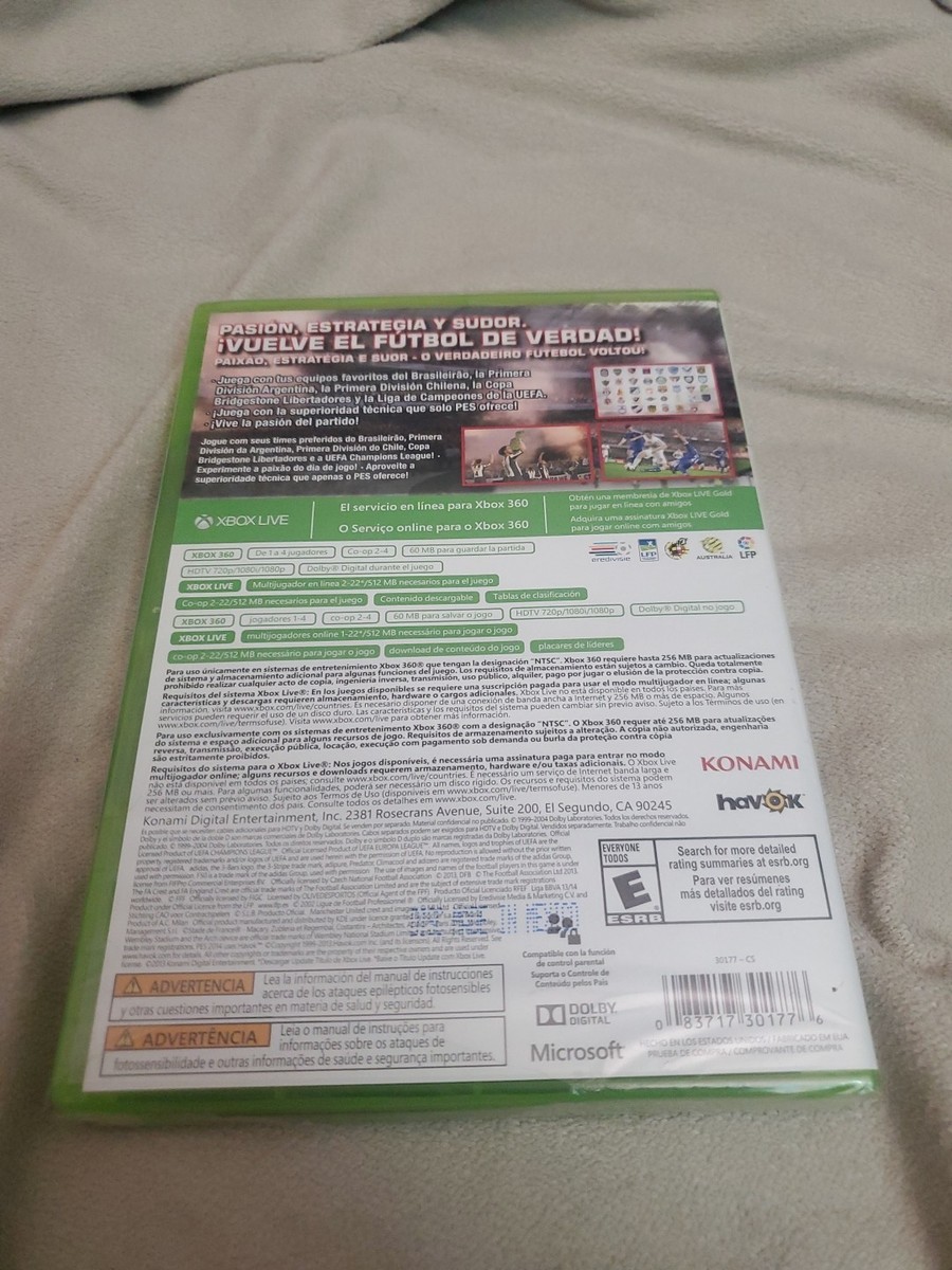 Pro Evolution Soccer 2014 (Microsoft Xbox 360, 2013) for sale