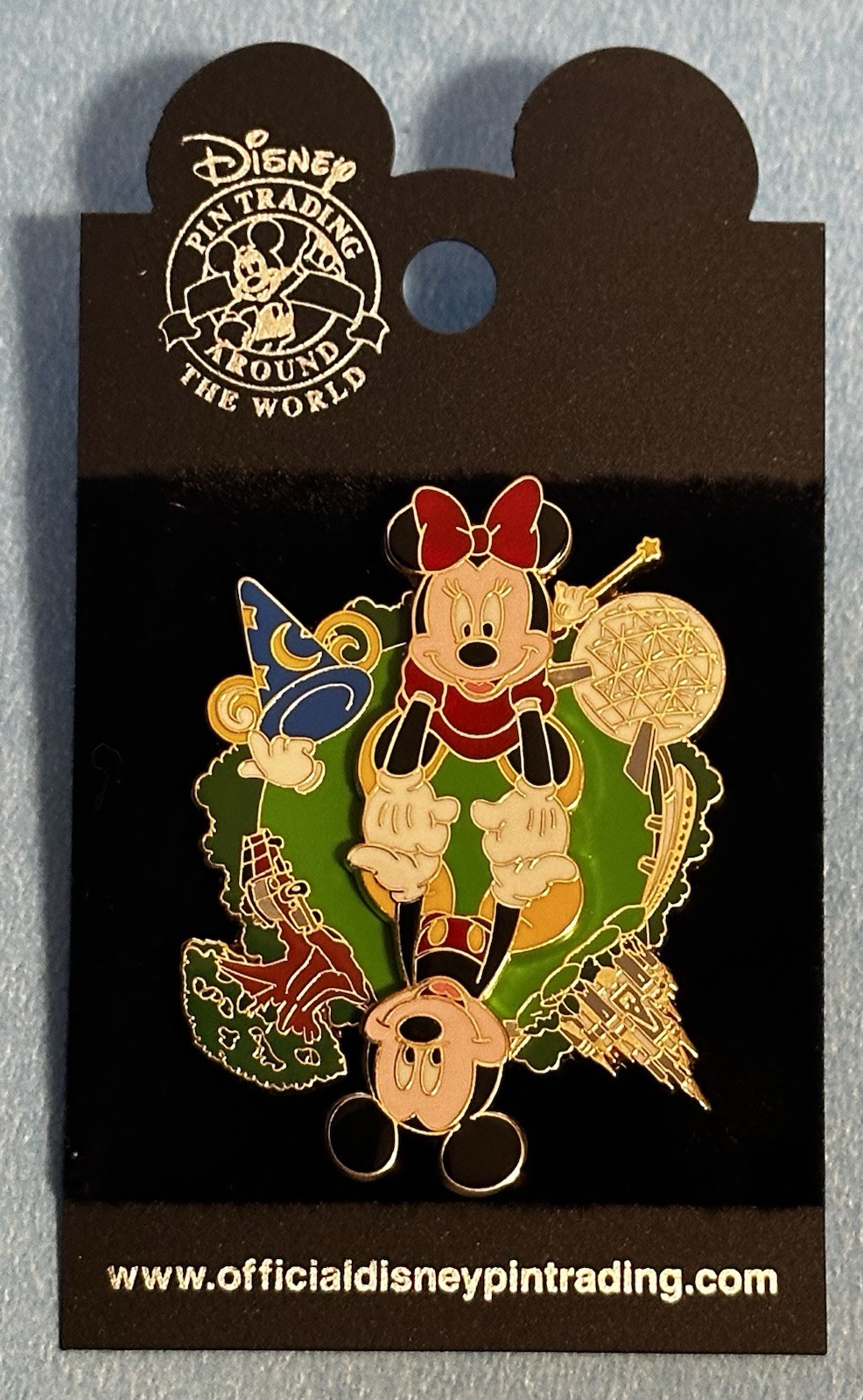 WDW - Mickey and Minnie - 4 Park Spinner Disney Pin
