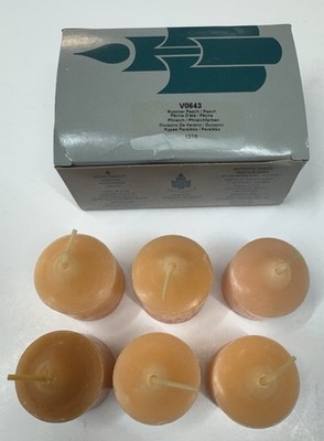 Partylite Summer Peach/Peach Votives (V0643) 6 Votives