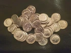 1963 D Roosevelt Silver Dimes BU roll - 50 coins