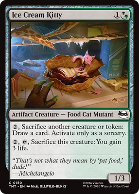 Ice Cream Kitty #150 (LP) Teenage Mutant Ninja Turtles TMT Magic MTG