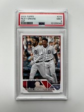2023 Topps Riley Greene #210 SSP Golden Mirror RC PSA 9