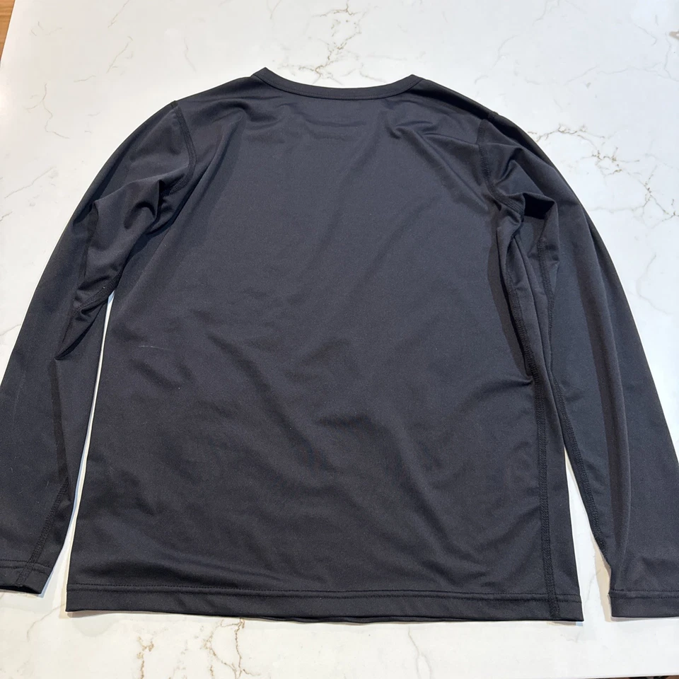 Top POLARMAX Talla XL Niños Negro Cuello Redondo Manga Larga Capa Base Térmica 040 Foto 2 de 3