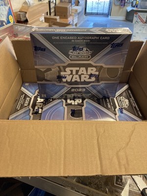 2023 Topps Chrome Black Star Wars Factory Sealed Hobby Box Fresh From Case! READ