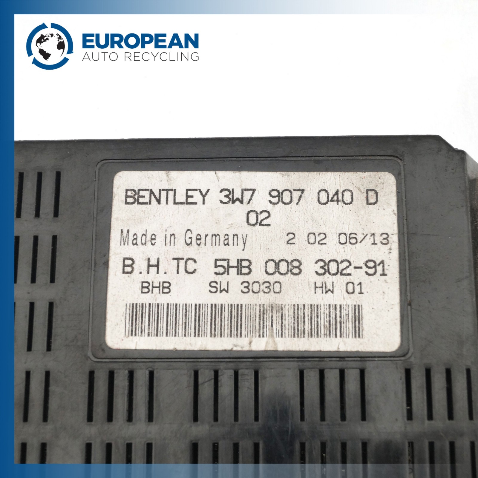 Bentley Continental GT 2003-2012 Hvac control module P/N 3W7907040
