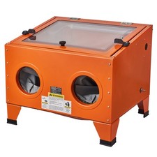 Uimoso 25 Gallon Sandblasting Cabinet Benchtop Cabinet w/ Blasting Gun 4 Nozzle