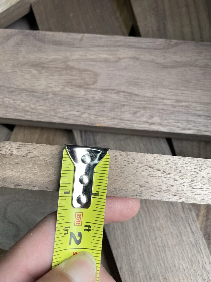 Tablero de madera de nogal negro 24 piezas 1”x3”x6”+ tableros de madera maciza para horno S2S   Foto 3 de 4