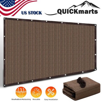 Sun Shade Cloth with Grommets 90% Outdoor Patio Sunshade Net Canopy Screen Cover