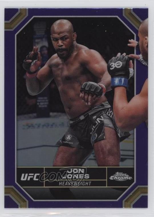 2024 Topps Chrome UFC Purple Refractor Jon Jones #97 0l8y
