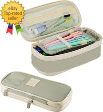 Large Capacity Pencil Case Pouch Cute Aesthetic Big Capacity Zipper Pencil