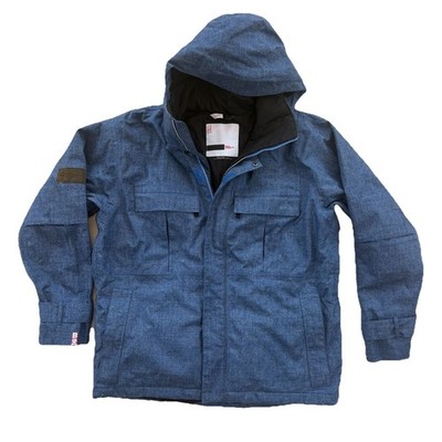 Bonfire Snowboarding Company Jacket Zodiac Blue Men s XL Detachable Hood