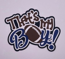 Sports - Football - Handmade Paper Piecing Scrapbook Embellishment Die Cuts