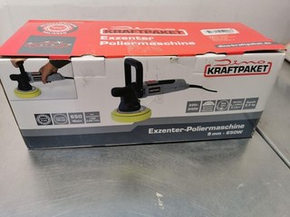 Dino KRAFTPAKET 9mm 650W Exzenter Poliermaschine für Auto Boot KFZ im Set mit S