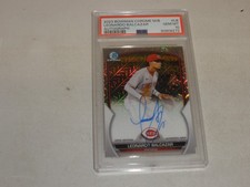 2023 Bowman Chrome Mega Box Autograph Auto #LB Leonardo Balcazar PSA 10 GEM MINT