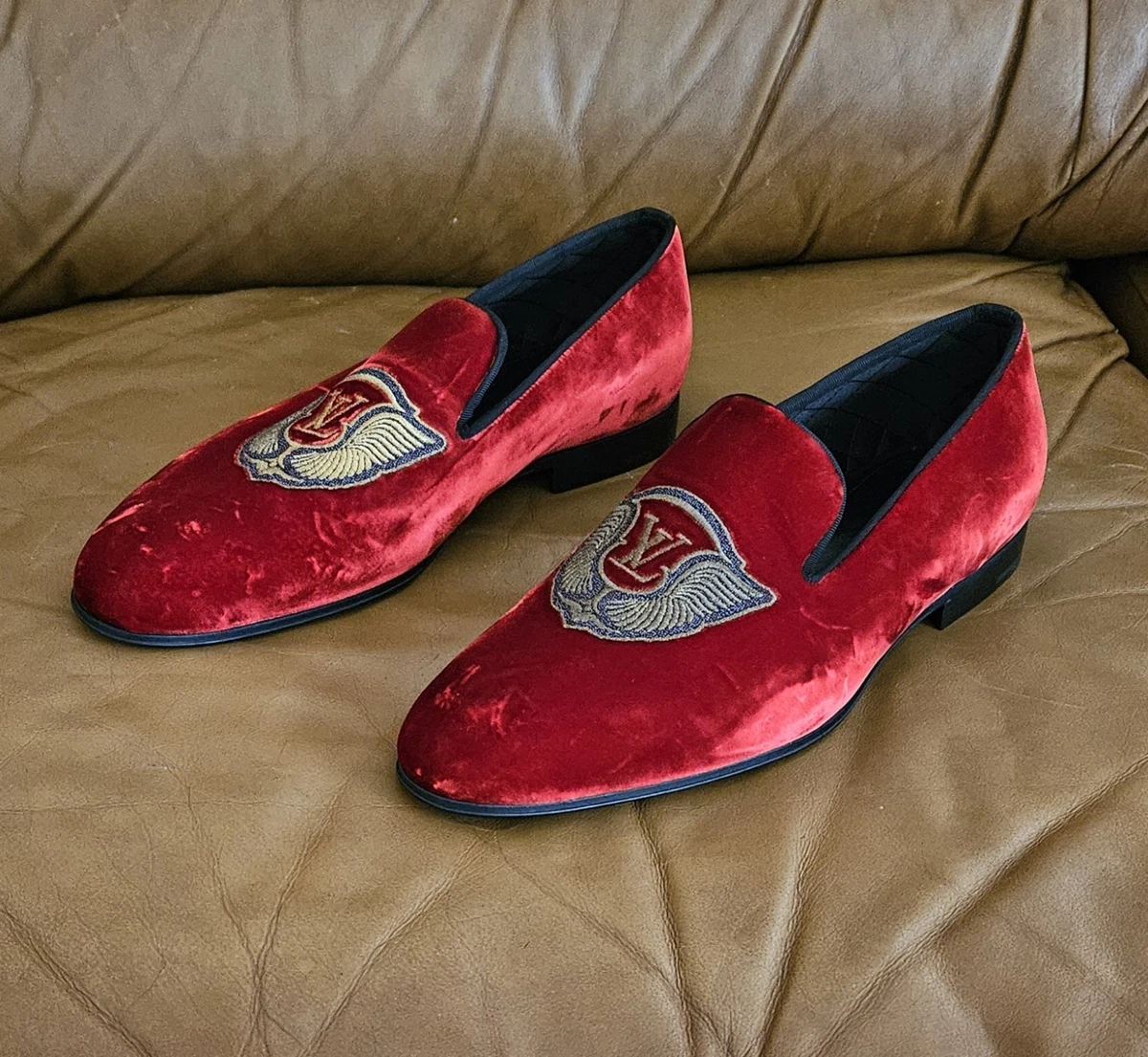 Louis Vuitton Loafer Red Casual Shoes for Men for sale - eBay display picture 1