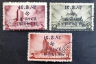 RUSSIA/USSR, GERMAN OCUPATION, WWII, 3 LOCAL  STAMPS  ( ALEXANDERSTADT)