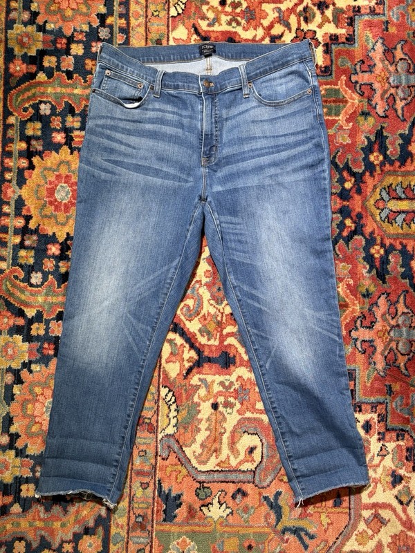 J Crew 9 High-Rise Skinny 34 Denim Jeans Medium Wash