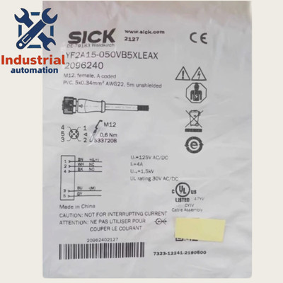 YF2A15-050VB5XLEAX 1PCS NEW SICK YF2A15-050VB5XLEAX Connecting cable Fast Ship