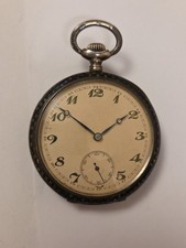 Tula/Niello Silbe Herren Lepine ORTA  Taschenuhr um 1900 RAR!