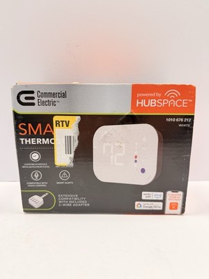 CE Smart Programmable Thermostat Wi-Fi/Bluetooth Enabled Powered by Hubspace