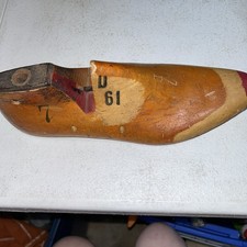 Vintage 1958 Woodright Wooden Metal Heel Shoe Form Mold