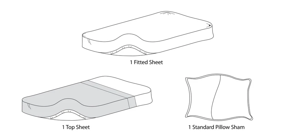 Juego de sábanas ultra suaves de microfibra para niños y niñas, gris, 3 piezas Foto 2 de 4