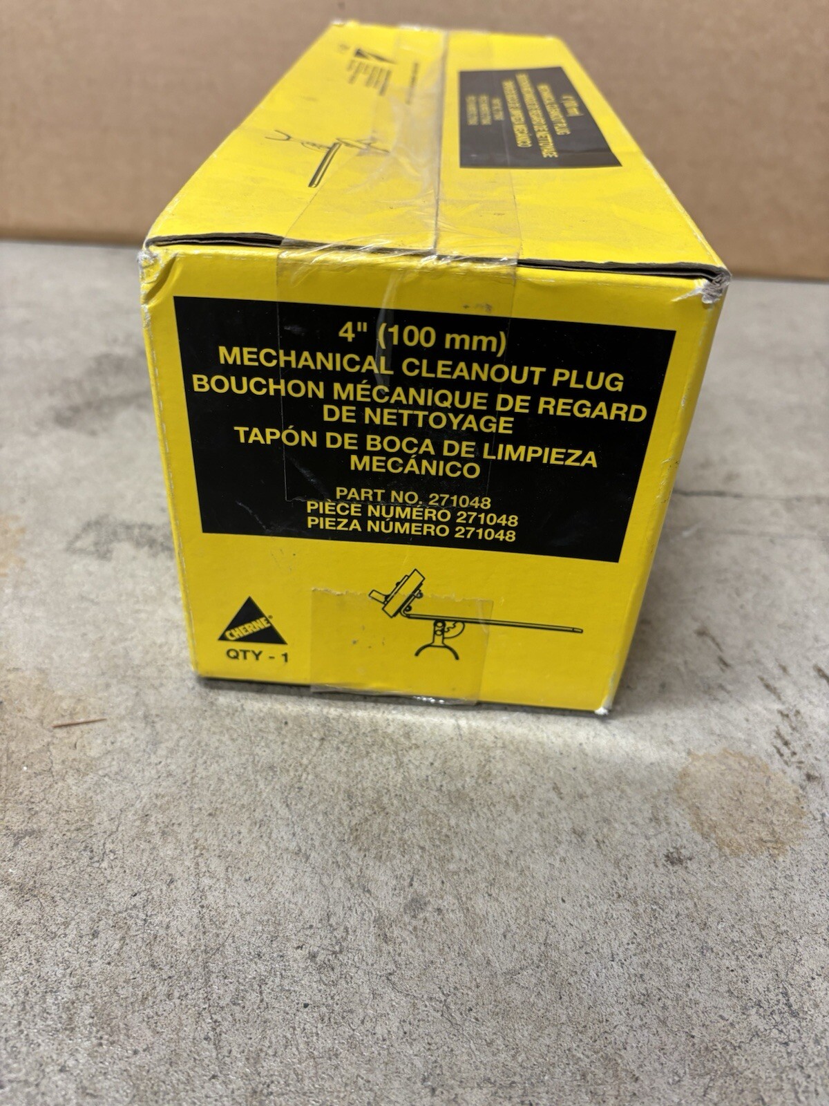 CHERNE 271048 4" MECHANICAL CLEANOUT PLUG