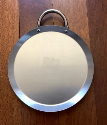 Comal plano de acero inoxidable para calentar tortillas Quesadillas pan 11”in