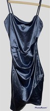 Windsor Y2k Formal Prom Dress Dusty Blue w/ Spaghetti Straps Size XS NWT