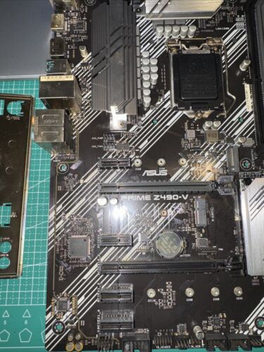 ASUS PRIME Z490-V Motherboard Intel Z490 DDR4 LGA 1200 ATX w/ IO Shield (Tested) - Picture 3 of 8