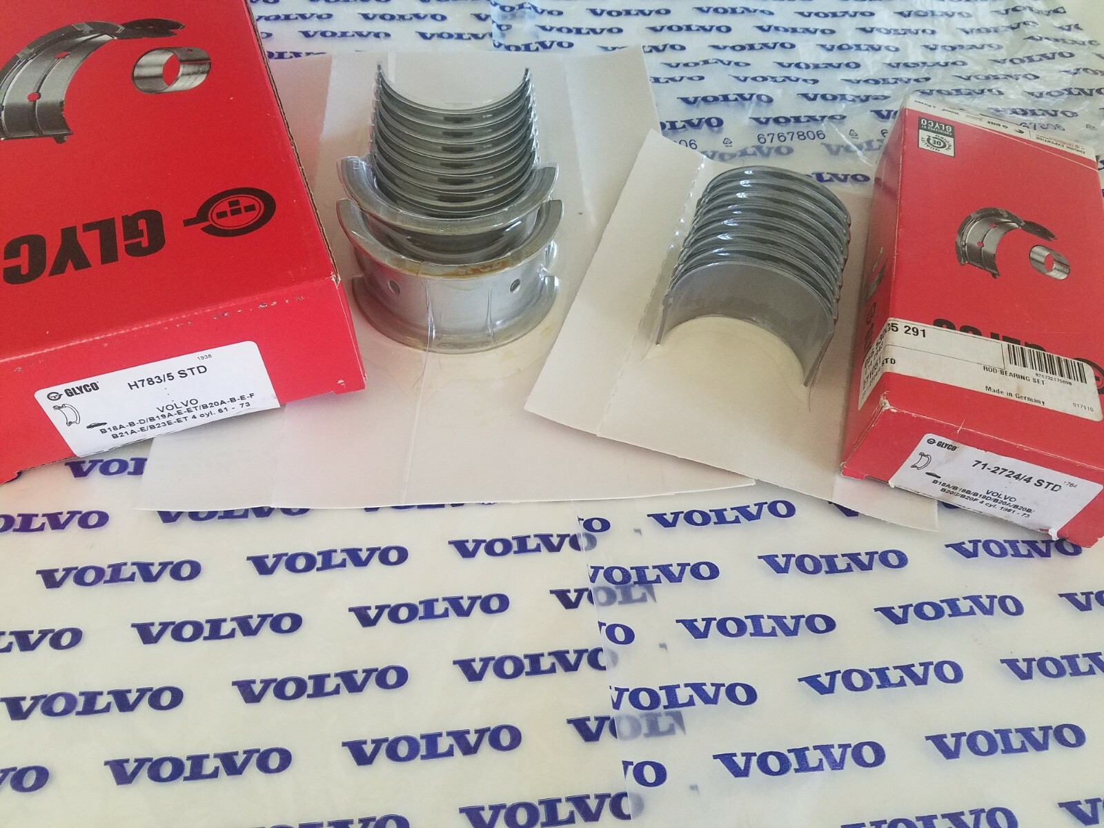 Volvo B18 & B20 Std. Rod & Main Bearing Set 1800's 122S 544 140's