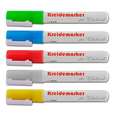 Kreidemarker Kreidestift Flüssigkreide Board Marker, 5er Set oder 12er Set