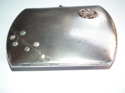 Scarce 1902 Art Nouveau Silver Pearl Gold Cgarette case By Heinrich Levinger - Picture 5 of 12