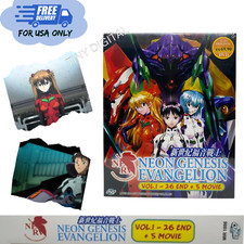 ANIME DVD Neon Genesis Evangelion Complete Series 1-26 End  5 Movies Eng Dub