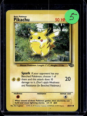 Jungle #60/64 Pikachu | eBay