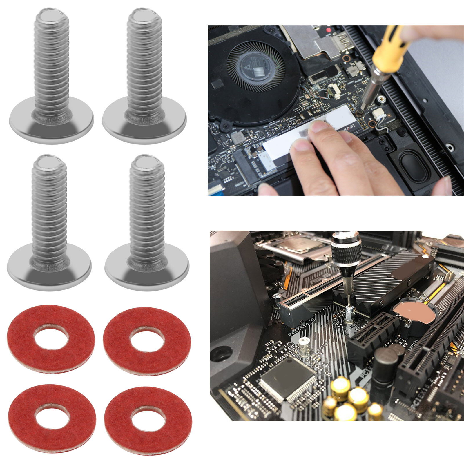 60x 632 M3 Brass Motherboard Standoffs Screws Spacers Kit for Computer