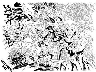 BITTER ROOT THE NEXT MOVEMENT #1 CVR C 1:25 MOORE WRAPAROUND RAW ART 2/2 PRESALE