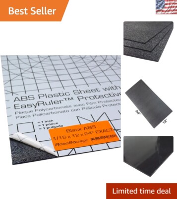 High-Quality 3-Pack 12'' x 24'' ABS Plastic Sheets for Hobby and Industrial Use