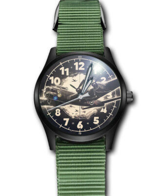 Avro Lancaster Bomber Ww-Ii Arte Raf #3 Stile Militare Cinturino