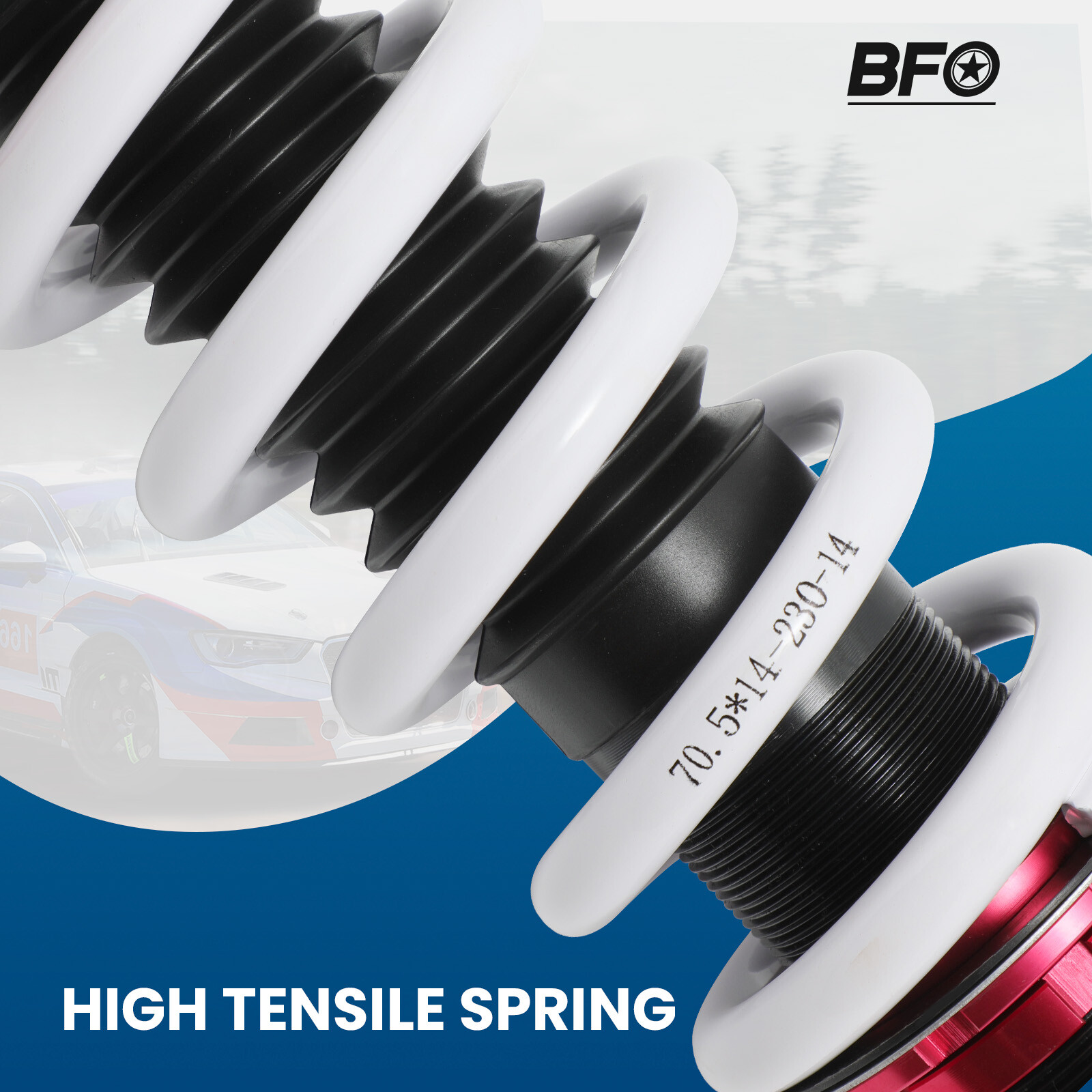 4pcs Air Suspension To Coil Spring Conversion Kit For Jaguar XJ XJR XJ8